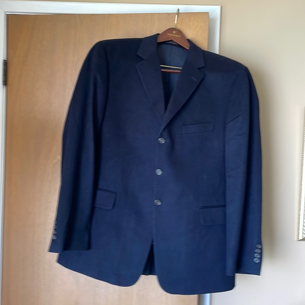 New with tags black cashmere JCrew men’s blazer, 3 button